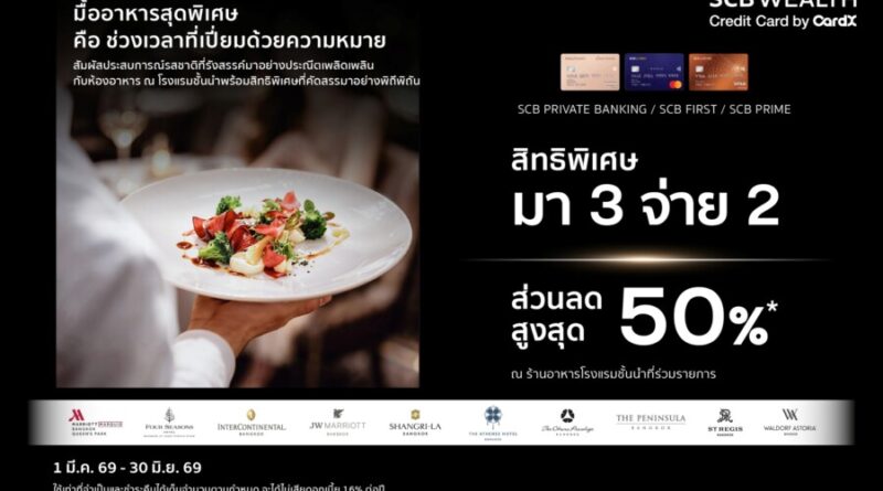CardX จับกระแส “Luxury Dining Economy” โตต่อเนื่อง ผนึกโรงแรมชั้นนำ เสิร์ฟสิทธิพิเศษมื้อพรีเมียม หนุนการใช้จ่ายของกลุ่มเวลธ์ และไลฟ์สไตล์ไฮเอนด์
