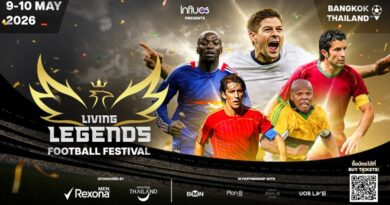 Influos และ สตีฟ แม็คมานามาน เตรียมปั้นปรากฏการณ์ “Living Legends Football Festival 2026” เทศกาล Sportainment ครั้งยิ่งใหญ่ที่สุดในเอเชียตะวันออกเฉียงใต้